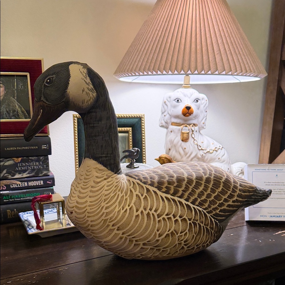 Vintage Elegant Canada Goose in Brown and Cream Fabrics